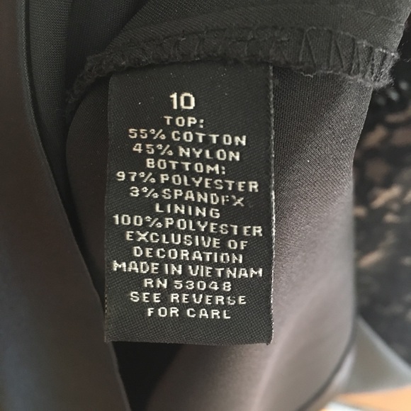 EUC Lace & santiny Black Cocktail Dress w/POCKETS! - Picture 8 of 8